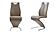 D4126DC Brown PU Leatherette /Cappuccino Trim Dining Chair (Set of 2) by Global Furniture