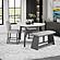 D8192 Triangle Bar Table & 2 Bar Stool w/Bar Table Bench by Global Furniture