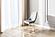 Emrald Velvet Fabric Dining Chairs w/Gold Legs (Set of 2) by Galaxy Furniture