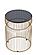 ET-901-10-16 Gold Metal End Table by Galaxy Furniture