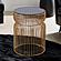 ET-901-10-16 Gold Metal End Table by Galaxy Furniture