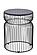 ET-901-30-16 Black Metal End Table by Galaxy Furniture