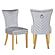 Eva Velvet Fabric Dining Chairs w/Gold Legs (Set of 2) by Galaxy Furniture