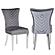 Eva Velvet Fabric Dining Chairs w/Stainless Steel Legs (Set of 2) by Galaxy Furniture