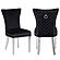 Eva Velvet Fabric Dining Chairs w/Stainless Steel Legs (Set of 2) by Galaxy Furniture