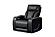 Fortuner Black Faux Leather Recliner Chair by Galaxy Furniture