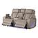 Fortuner Gray Faux Leather Reclining Loveseat w/LED by Galaxy Furniture