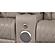 Fortuner Gray Faux Leather Reclining Loveseat w/LED by Galaxy Furniture