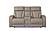 Fortuner Gray Faux Leather Reclining Loveseat w/LED by Galaxy Furniture