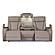 Fortuner Gray Faux Leather Reclining Sofa w/LED by Galaxy Furniture