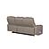 Fortuner Gray Faux Leather Reclining Sofa w/LED by Galaxy Furniture