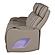 Fortuner Gray Faux Leather Reclining Sofa w/LED by Galaxy Furniture