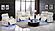 Fortuner Ice Faux Leather Reclining Loveseat w/LED by Galaxy Furniture