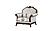 Gloria White Button Tufted Upholstered Chair by Galaxy Furniture