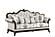 Gloria White Polyster Sofa, Loveseat & Chair by Galaxy Furniture