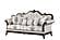 Gloria White Polyster Sofa, Loveseat & Chair by Galaxy Furniture