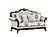 Gloria White Polyster Sofa, Loveseat & Chair by Galaxy Furniture