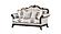 Gloria White Polyster Sofa, Loveseat & Chair by Galaxy Furniture