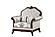 Gloria White Polyster Sofa, Loveseat & Chair by Galaxy Furniture