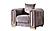 Impreza Silver Thick Velvet Fabric Upholstered Chair by Galaxy Furniture
