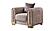 Impreza Beige Thick Velvet Fabric Upholstered Chair by Galaxy Furniture