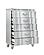 Landmark Silver Wood Upholstered Bedroom Set by Galaxy Furniture