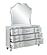 Landmark Silver Wood Upholstered Bedroom Set by Galaxy Furniture