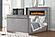 Lavish Gray Wood Upholstered Bed by Galaxy Furniture