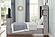 Lavish Gray Wood Upholstered Bed by Galaxy Furniture