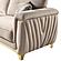 Leena Beige Upholstery Loveseat by Galaxy Furniture