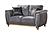 Leena Gray Upholstery Loveseat by Galaxy Furniture