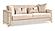 Luna Ivory Thick Velvet Fabric Upholstered Sofa & Loveseat by Galaxy Furniture