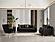 Lust Black Velvet Sofa, Loveseat & Chair by Galaxy Furniture