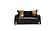 Lust Black Polyester Fabric Upholstery Sofa & Loveseat by Galaxy Furniture