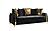 Lust Black Polyester Fabric Upholstery Sofa & Loveseat by Galaxy Furniture
