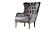 Lust Taupe Polyester Fabric Upholstery Chair by Galaxy Furniture