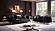 Majestic Black Solid Wood & Velvet Fabric Loveseat by Galaxy Furniture
