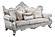 Melrose Silver Polyster Sofa, Loveseat & Chair by Galaxy Furniture