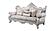 Melrose Silver Polyster Sofa, Loveseat & Chair by Galaxy Furniture