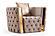 Naomi Taupe Velvet Sofa, Loveseat & Chair by Galaxy Furniture