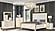 Obsession Milky White & Gold Wood Bedroom Set w/LED by Galaxy Furniture