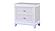 Opium Milky White Wood Bedroom Set w/LED by Galaxy Furniture