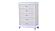 Opium Milky White Wood Bedroom Set w/LED by Galaxy Furniture