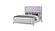 Opium Milky White Wood Bedroom Set w/LED by Galaxy Furniture
