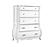 Opulence Pearl White Wood Bedroom Set by Galaxy Furniture