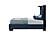 Oscar Navy Blue Queen Bed by Global Furniture