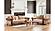 Carmen Beige Upholstered Sofa & Loveseat by Galaxy Furniture