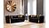 Naomi Black Velvet Fabric Sofa by Galaxy Furniture