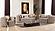 Naomi Taupe Velvet Fabric Sofa & Loveseat by Galaxy Furniture