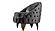 Vanessa Gray Velvet Fabric Button-Tufted Chair by Galaxy Furniture